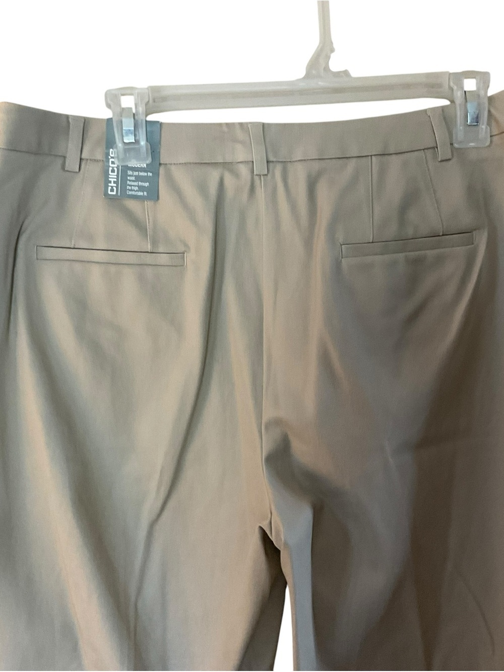 NWT Chico’s Getaway Brandon Modern Khaki Pants Size 2 Tall Stretch Trouser - Picture 3 of 10